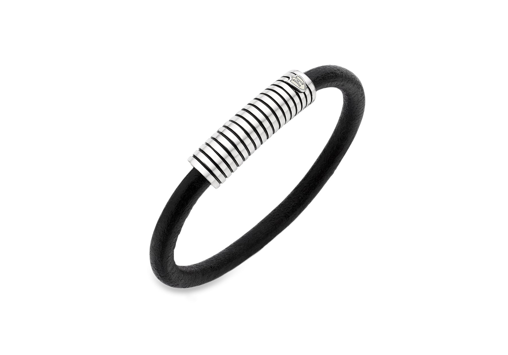 Mens solid silver hot sale magnetic bracelets