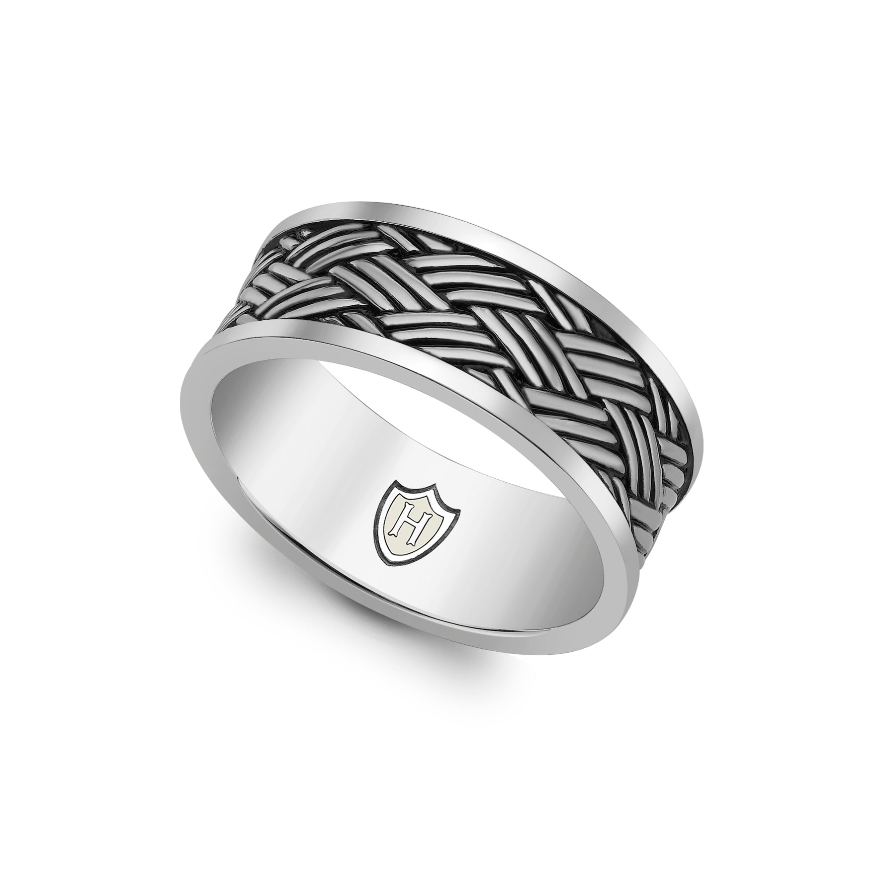 Sterling silver bamboo on sale ring