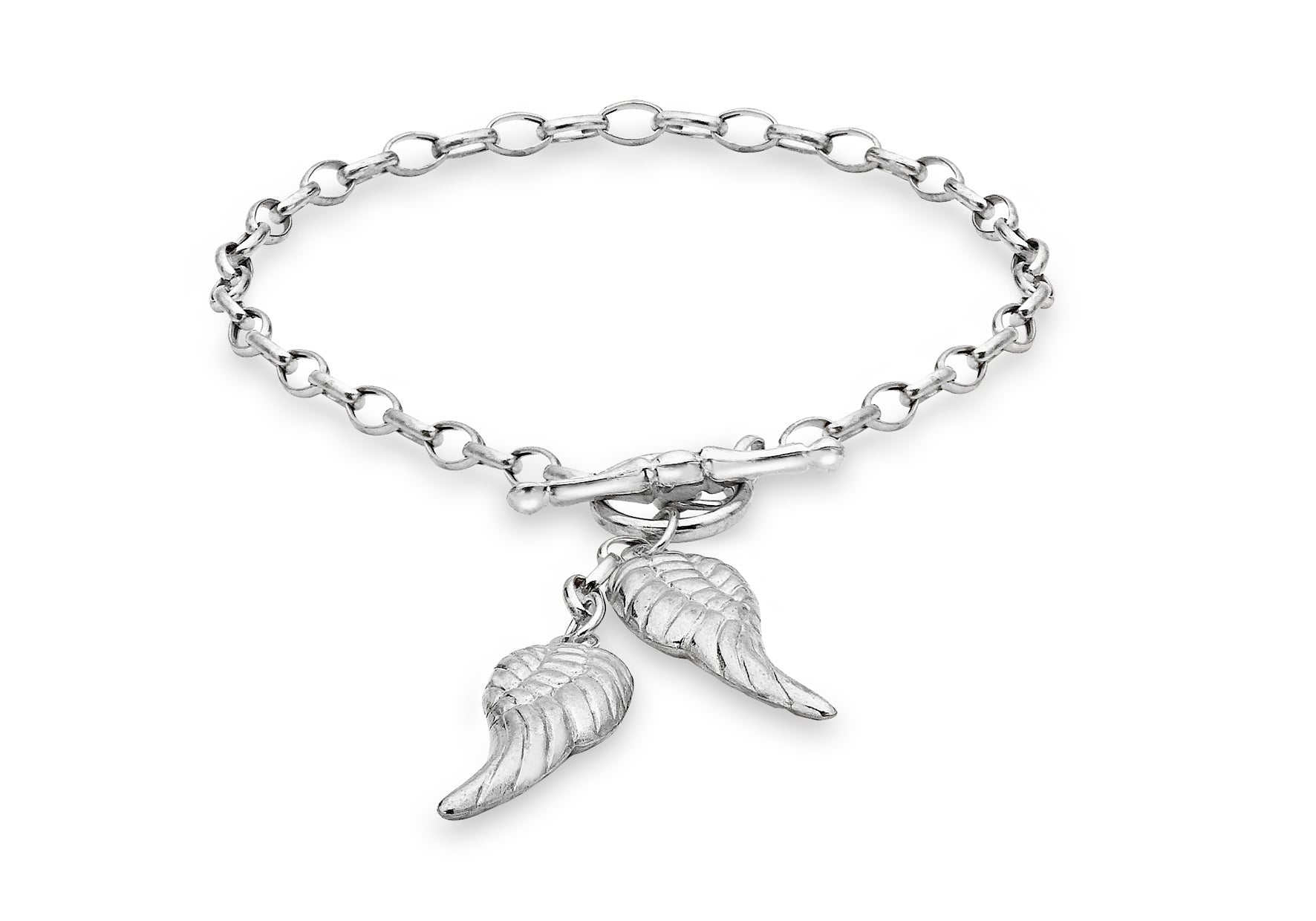 Sterling silver angel hot sale wing bracelet