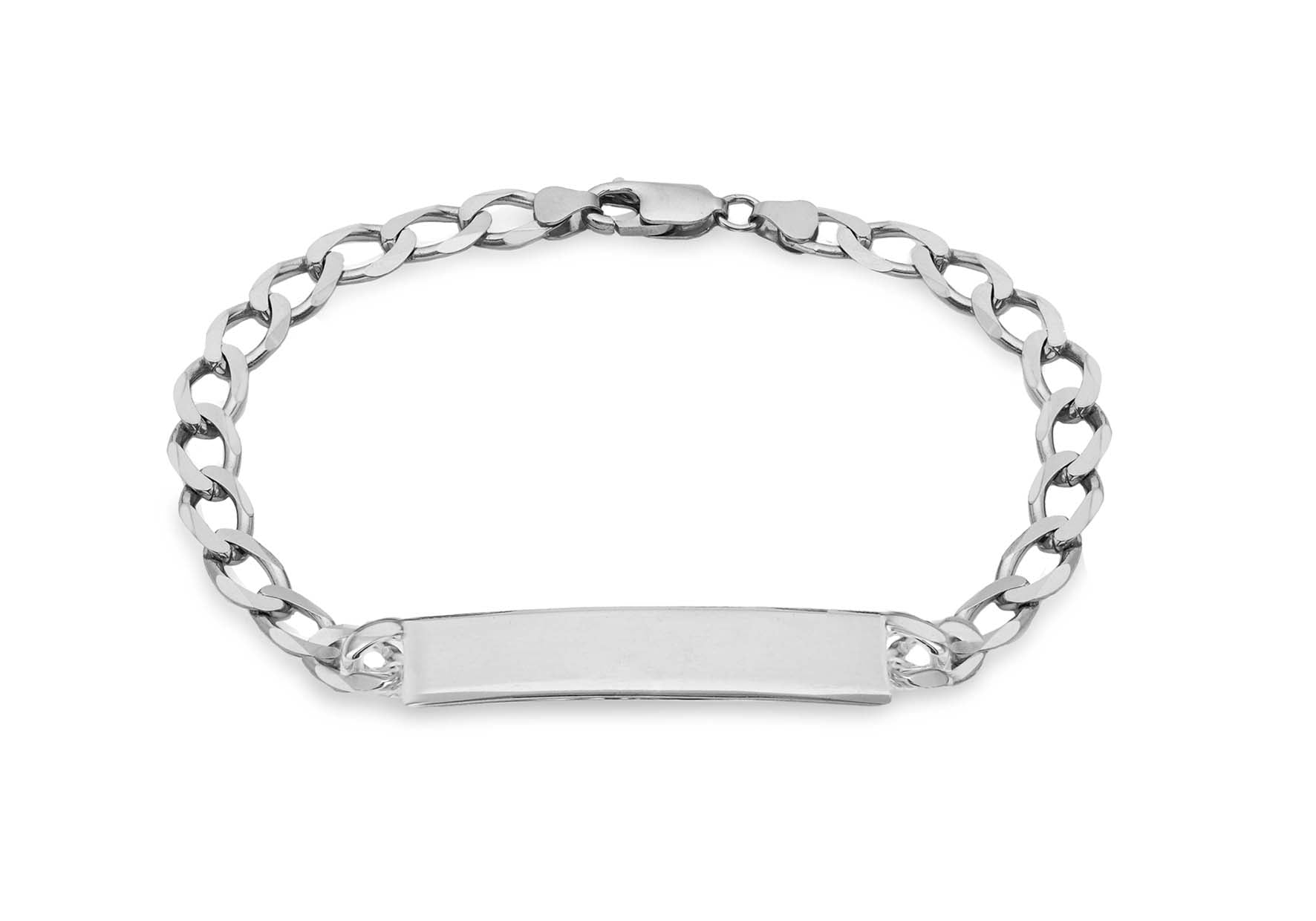 Sterling silver women's id on sale bracelet