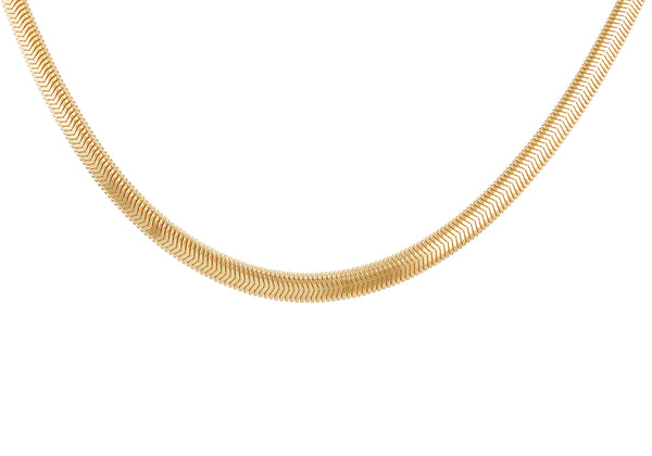 9ct Yellow Gold Flat Snake Chain