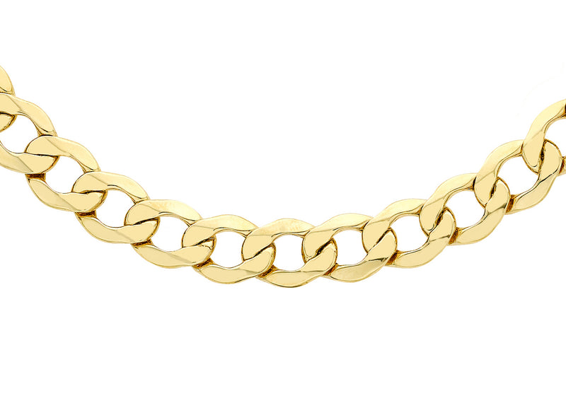 9ct Yellow Gold 180 Curb Chain