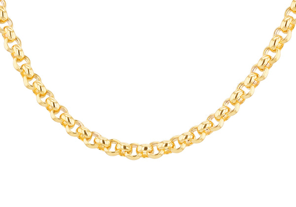 9ct Yellow Gold 250 Large Spring Ring Belcher Chain