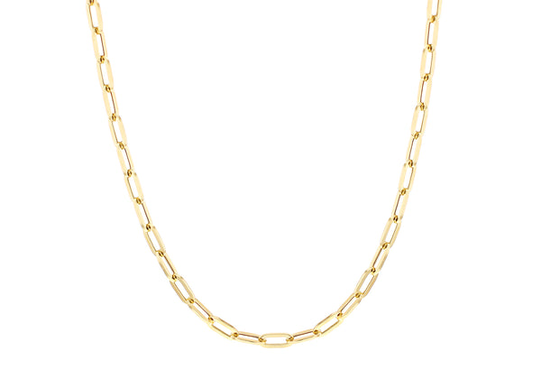 9ct Yellow Gold Paper Chain Necklace