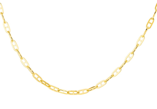 9ct Yellow Gold Square Links Chain