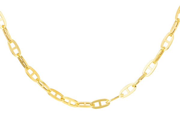 9ct Yellow Gold Interlocked Links Chain