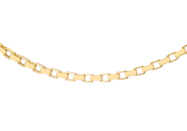 9ct Yellow Gold 60 Square Paper Chain