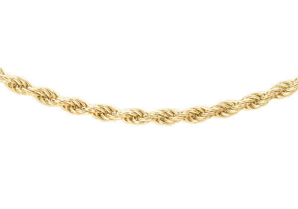 9ct Yellow Gold 30 Rope Chain