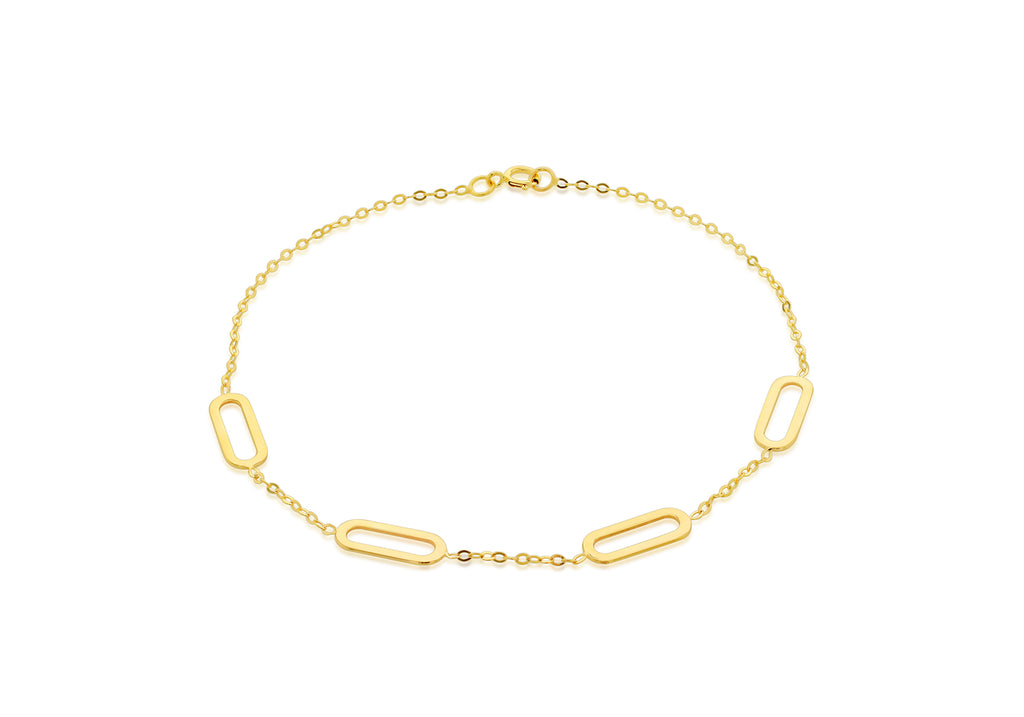 Harper Paperclip Chain Bracelet - Gold