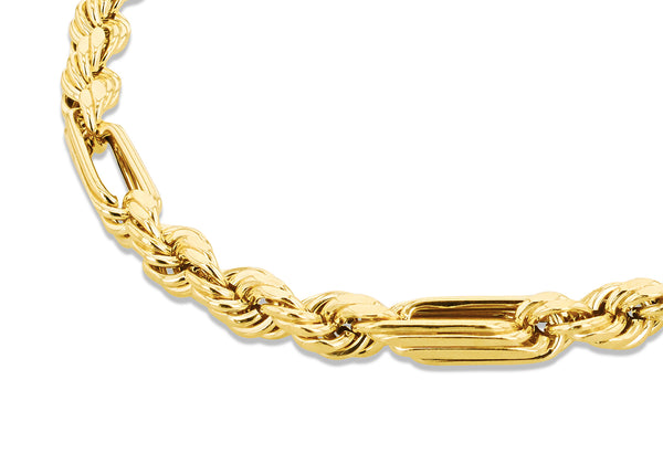 9ct Yellow Gold Knot Twist Rope Bracelet