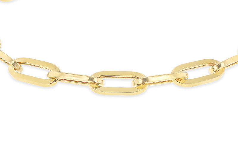 9ct Yellow Gold Links Paper Chain Bracelet