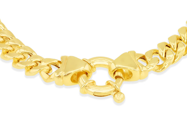 9ct Yellow Gold Cuban Chain Bracelet