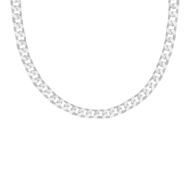 Sterling Silver 180 Flat Square Curb Chain