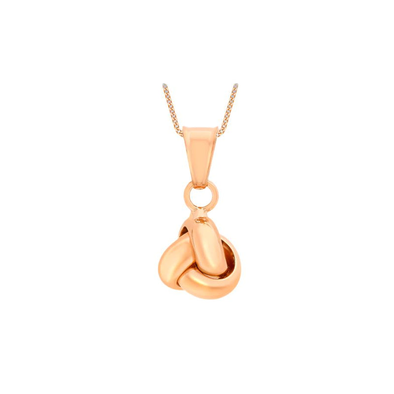 9ct Rose Gold Triple-Knot Pendant