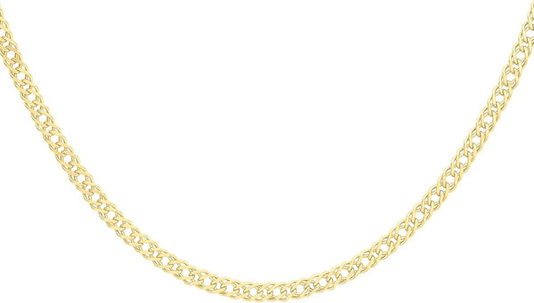 9ct Yellow Gold 060 Double Curb Chain