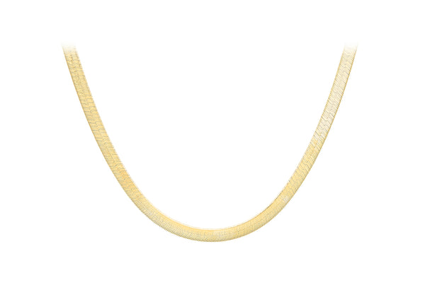 18ct Yellow Gold 60 Herringbone Chain Necklace