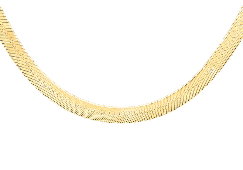 18ct Yellow Gold 60 Herringbone Chain Necklace