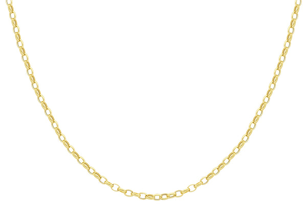 18ct Yellow Gold 130 Oval Belcher Chain Necklace