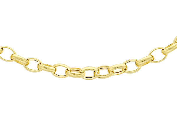 18ct Yellow Gold 130 Oval Belcher Chain Necklace