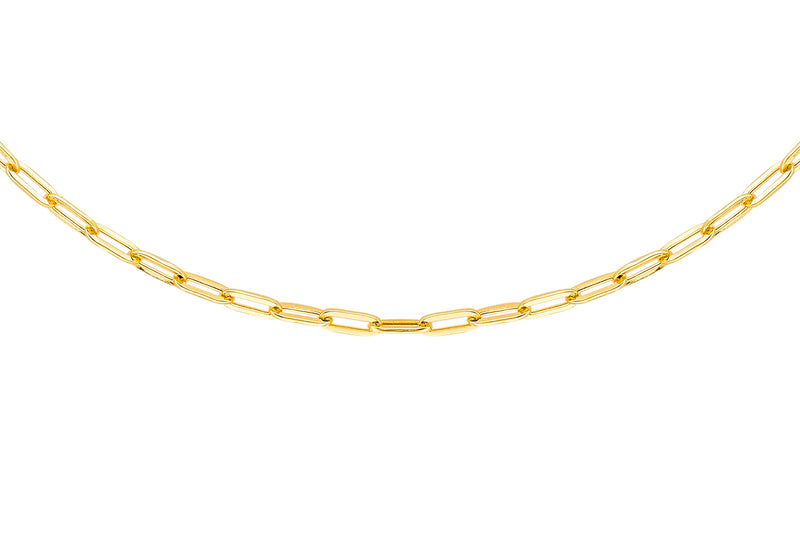 18ct Yellow Gold Paper Chain Necklace