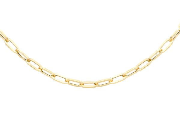 18ct Yellow Gold Paper Chain Links Necklace