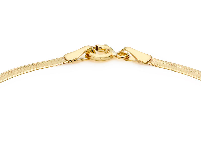 18ct Yellow Gold 30 Herringbone Bracelet