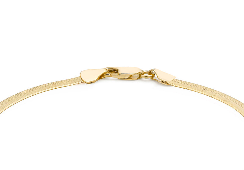 18ct Yellow Gold 60 Herringbone Chain Bracelet