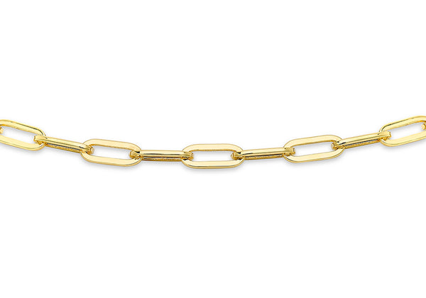 18ct Yellow Gold Paper Chain Links Bracelet