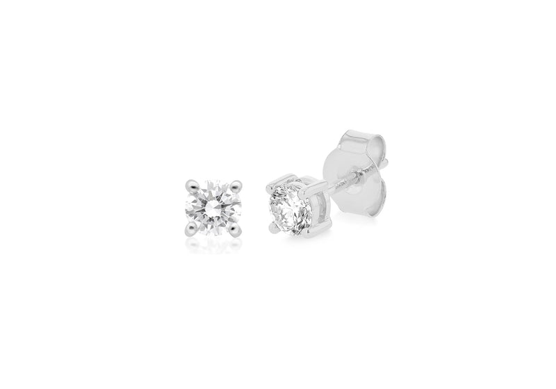 18ct White Gold 0.33ct Diamond Stud Earrings