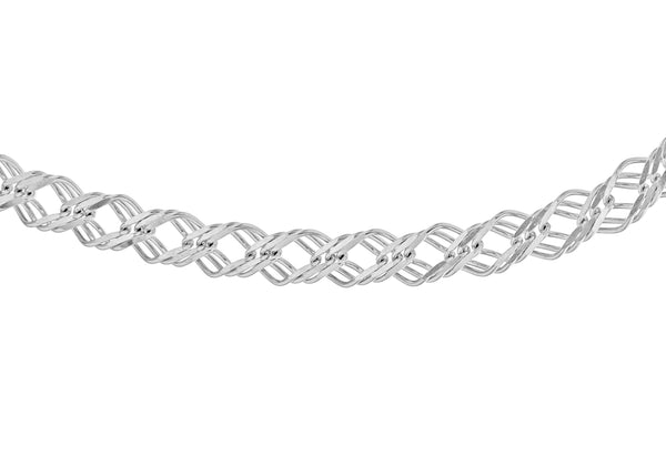 Sterling Silver Double Curb Chain