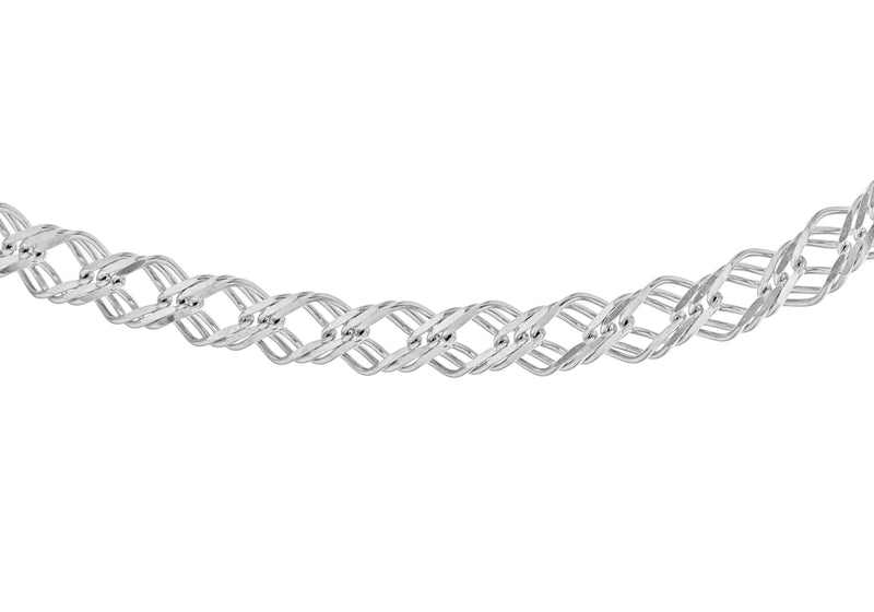 Sterling Silver Double Curb Chain