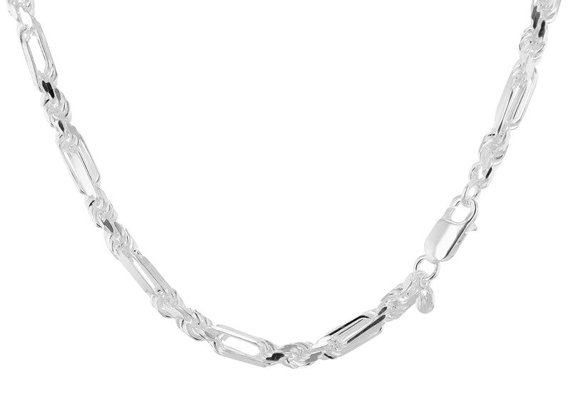 Sterling Silver 80 Figaro Rope Chain