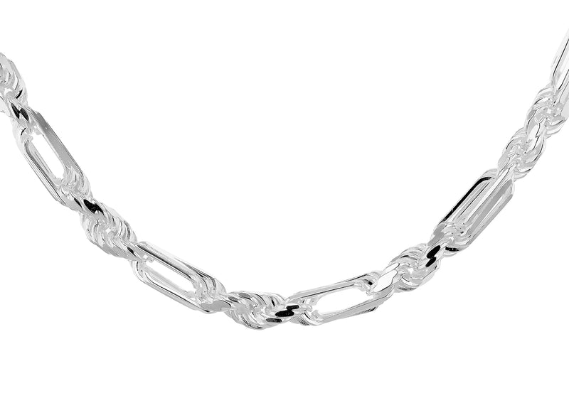 Sterling Silver 80 Figaro Rope Chain