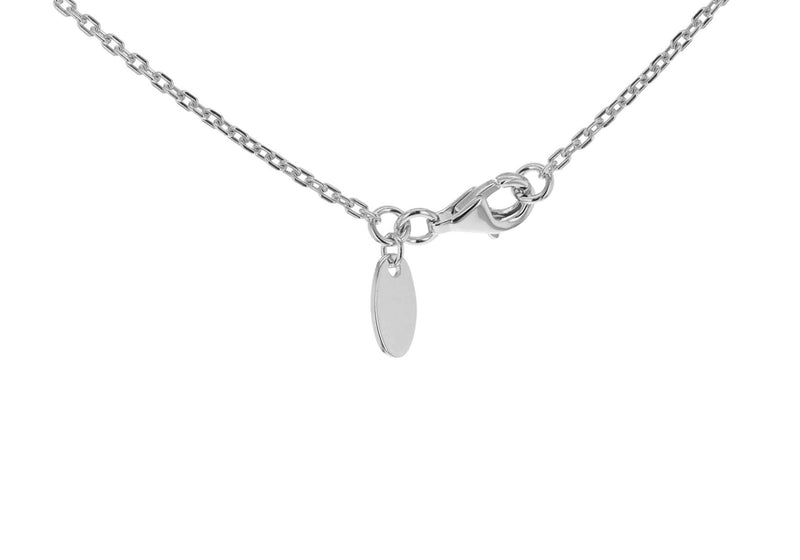 Sterling Silver Braided Dog Tag Necklace