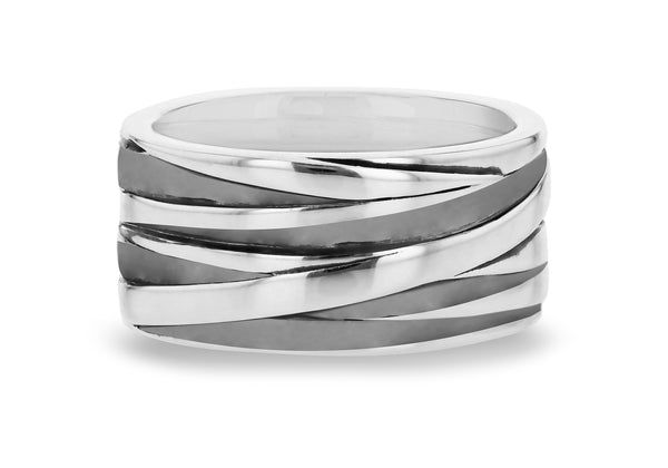 Sterling Silver Oxidized Wrap Band Ring