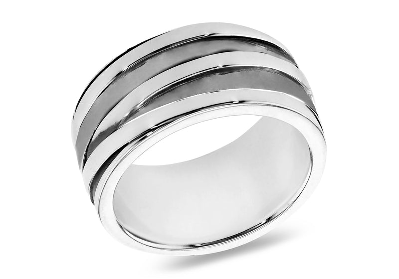 Sterling Silver Oxidized Wrap Band Ring