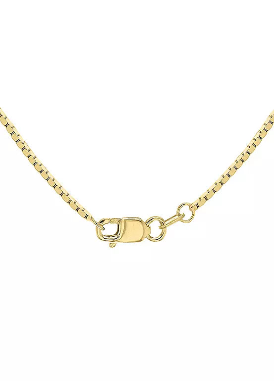 9ct Yellow Gold 40 Slim Mirror Box Chain