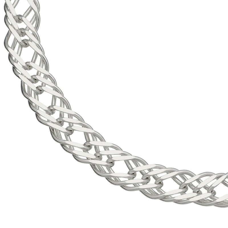 Sterling Silver Double Curb Chain