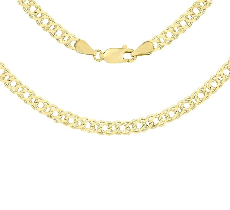 9ct Yellow Gold 060 Double Curb Chain