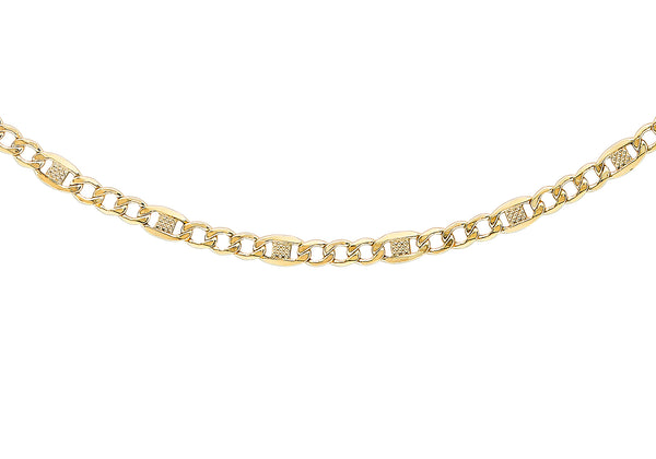 9ct Yellow Gold Rambo Curb Chain