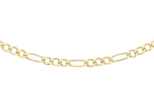 9ct Yellow Gold 50 Figaro Chain 46m/18"9