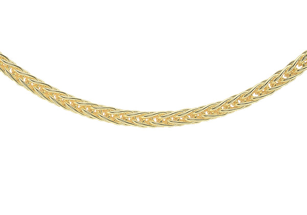 9ct Yellow Gold 3mm Spiga Chain 46m/18"9