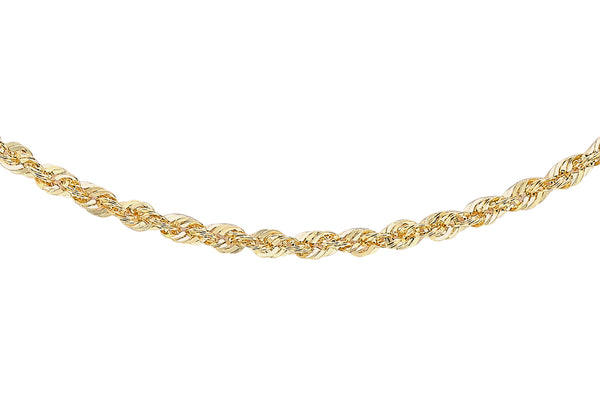 9ct Yellow Gold 2mm Rope Chain 41m/16"9