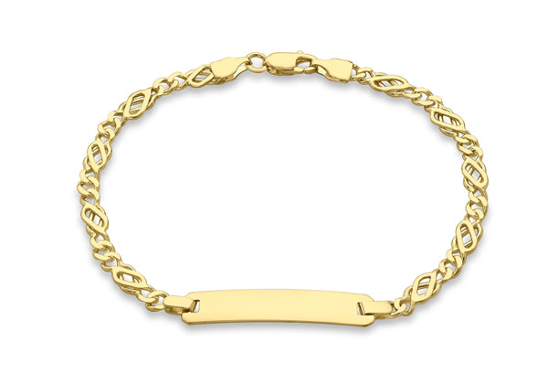 9ct Yellow Gold Celtic ID Bracelet