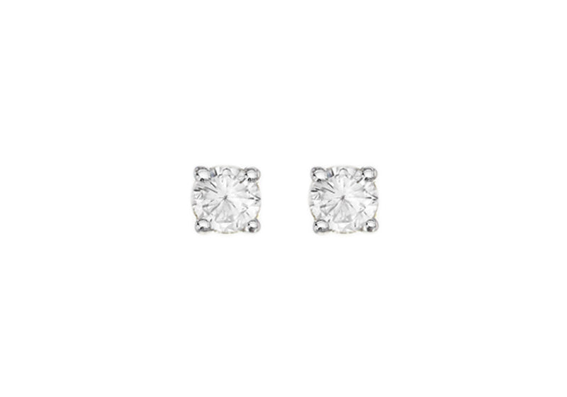 9ct Yellow Gold 0.15t Diamond Solitaire 3mm Stud Earrings