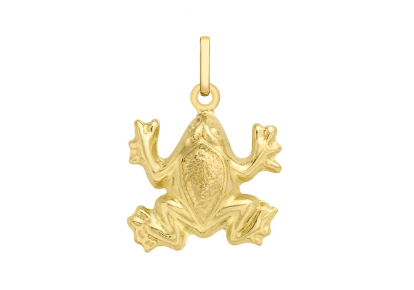 9ct Yellow Gold Frog Pendant