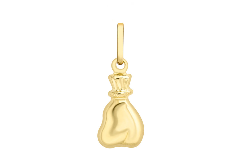 9ct Yellow Gold Money Bag Pendant