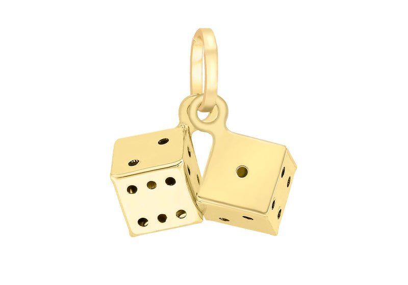 9ct Yellow Gold Double Die Pendant