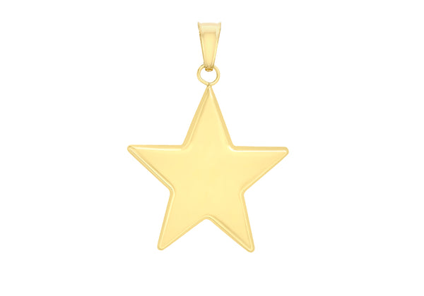 9ct Yellow Gold 20mm x 24mm Star Pendant