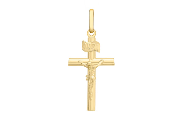 9ct Yellow Gold Crucifix  Pendant